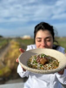 Santorini Domaine Sigalas Chef Kiriaki Fotopoulou